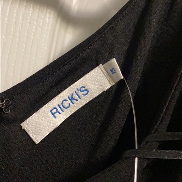 NWT gorgeous black dress with sparkling skirt - Picture 4 of 8